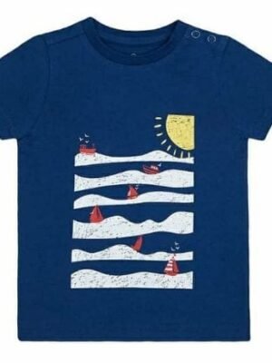 Mothercare Boat printed Blue T-shirt