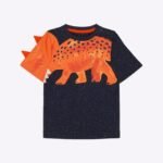 MOTHERCARE Dinosaur Print Crew-Neck T-shirt