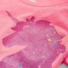 Justice Pink Glittery Unicorn T-Shirt