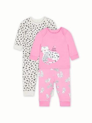 Mothercare Cat Naps Pyjamas- 2 Sets