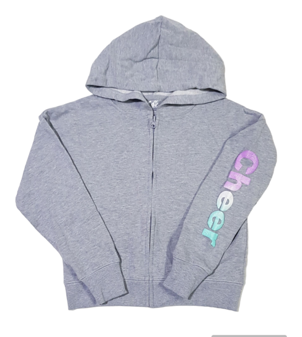Justice Grey Cheer Fleece Lined Hoodie