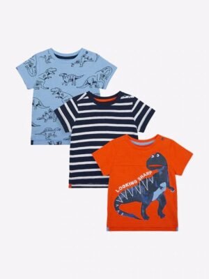 Mothercare Multi-coloured Dino T-shirts