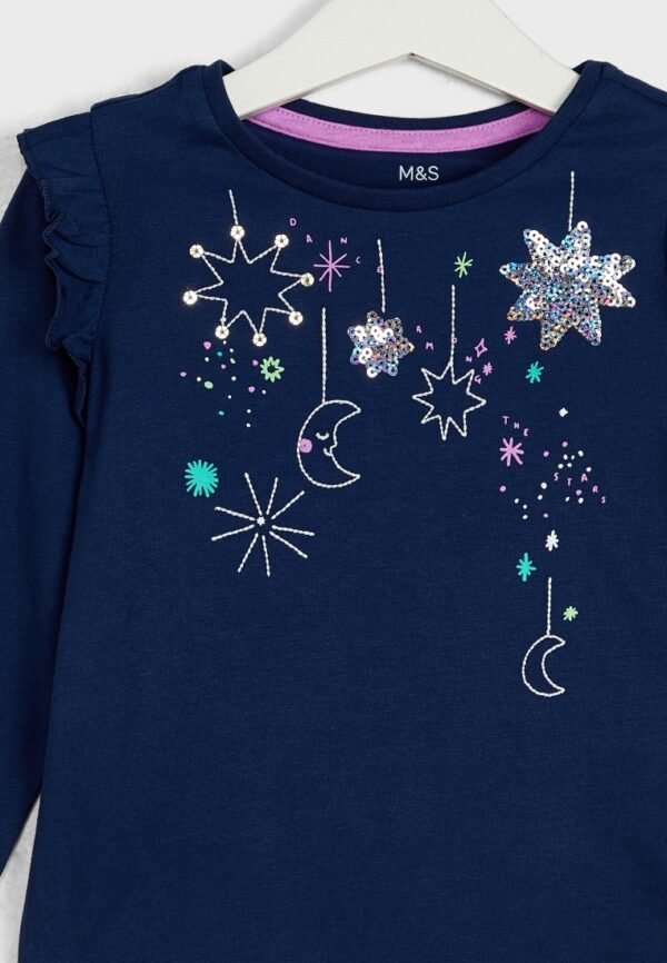 Marks and Spencer Star Moon Sequins Top