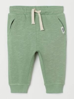 H&M Cotton Joggers Light Green