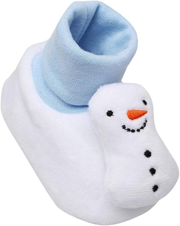 Mothercare White Snowman Unisex Booties