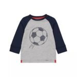 Mothercare Boys Full Sleeves Football Print T-Shirt