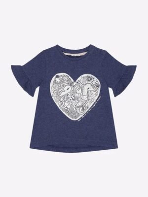 Mothercare Heart Print T-Shirt