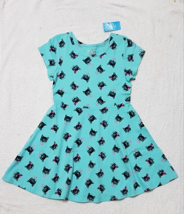 Cat Print Dress
