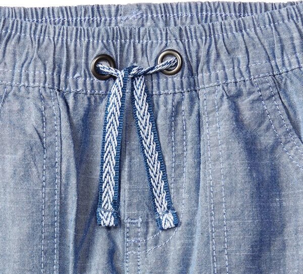 Mothercare Blue Chambray Cotton Tousers