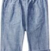 Mothercare Blue Chambray Cotton Tousers