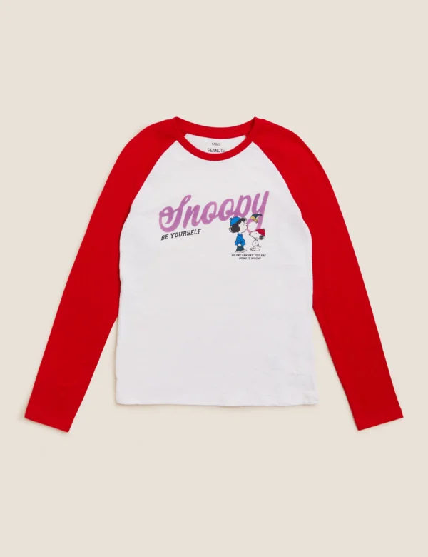 Marks and Spencer Pure Cotton Snoopy Top