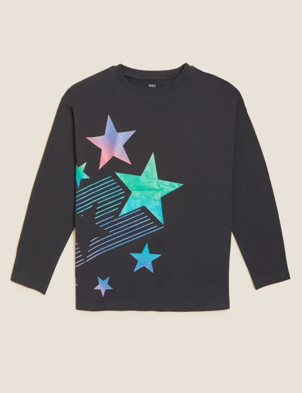 Marks and Spencer Glitter Star Top