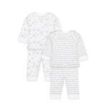 Mothercare White Floral Pyjamas Set of 2