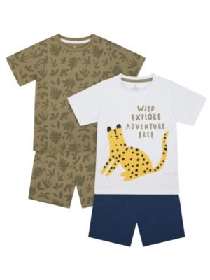 Mothercare Adventure Shortie Pyjamas-Pack of 2