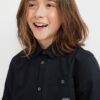 H&M Short-Sleeved Cotton Black Shirt