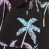 H&M Sweatshirt Black Palm Trees Shorts