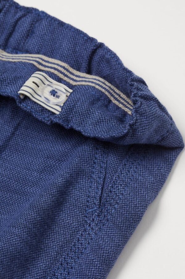 H&M Slub-Weave Blue Shorts
