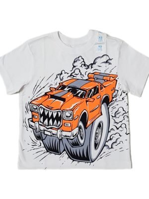 The Children's Place White Monster Truck T-Shirt