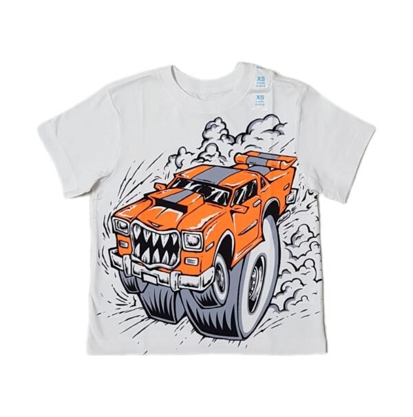 The Children's Place White Monster Truck T-Shirt