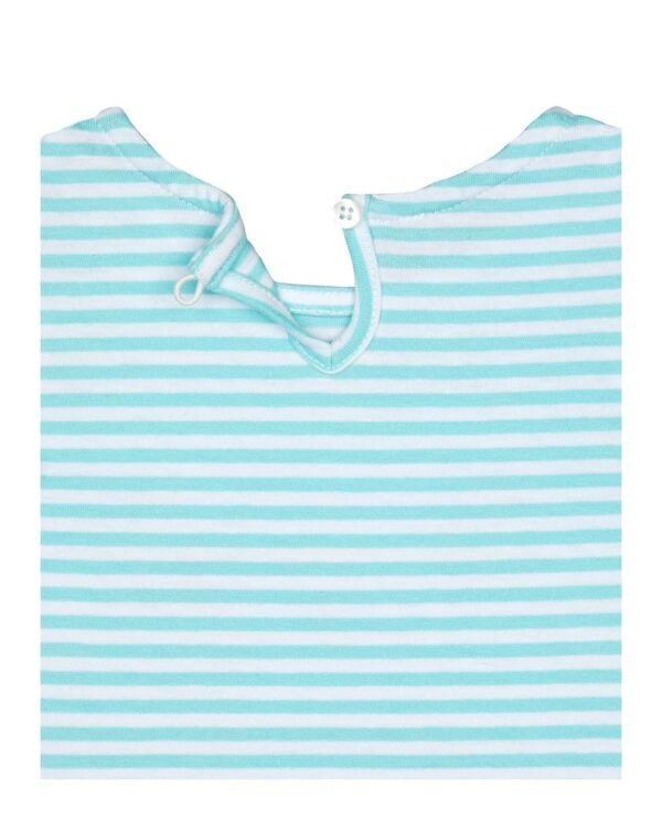 MOTHERCARE Striped Crew-Neck T-shirt with Ruffled Sleeves