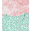 Mothercare Girls Pure Cotton Top (Multicolor, Pack of 3)