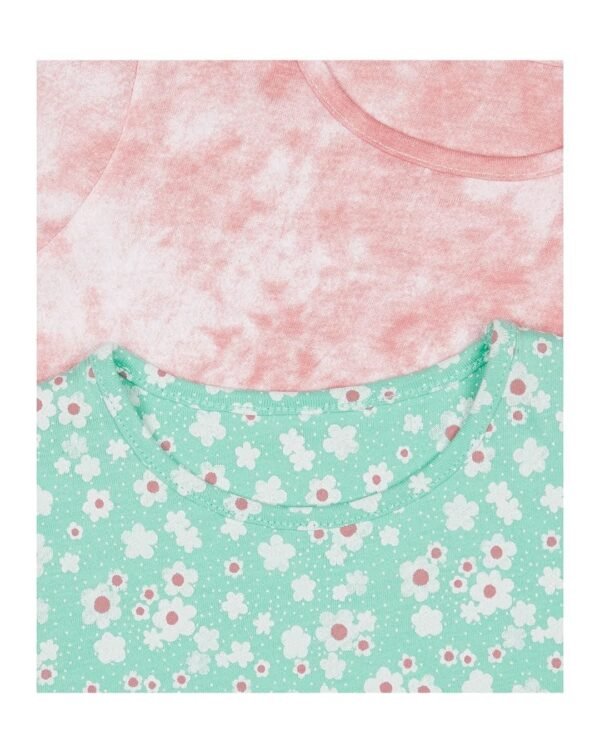 Mothercare Girls Pure Cotton Top (Multicolor, Pack of 3)