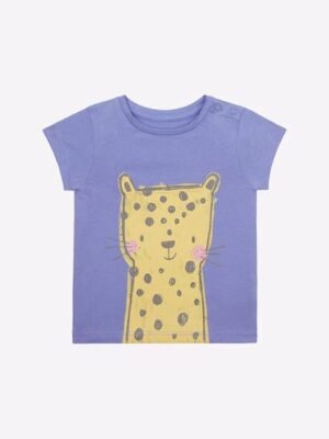 MOTHERCARE Graphic Print Round-Neck Purple T-shirt