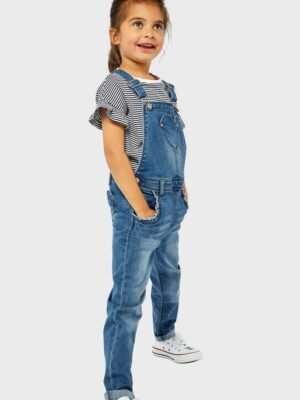 Mothercare Girls Denim Dungarees