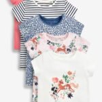 NEXT 5-Pack Floral Print Jersey