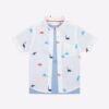 Mothercare Baby-Boy's Regular Fit White/Blue Shirt