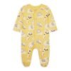 Mothercare Yellow Cat Organic Cotton All In One