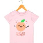 Mothercare Cartoon Peach Pink T-Shirt