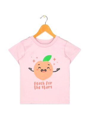 Mothercare Cartoon Peach Pink T-Shirt