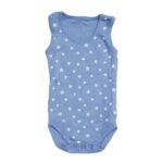 Blue With White Stars Sleeveless Bodysuit