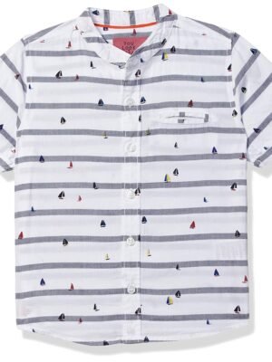 Mothercare The Henley Neck Striped Shirt