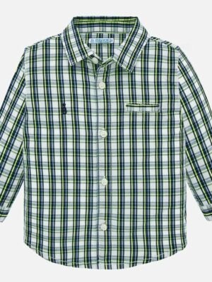 Mayoral GREEN & BLUE CHECKED SHIRT