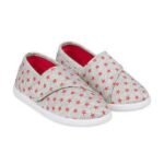 Mothercare Grey With Red Stars Canvas Shoes