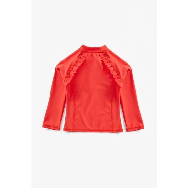 Mothercare Frill Detail Orange Swim Shirt