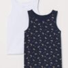 H&M 2-Pack Tank Tops Dark Blue/Unicorns