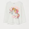 H&M Printed Jersey Top