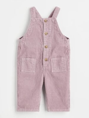 H&M Light Purple Corduroy Dungaree