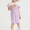 H&M Printed Jersey Dress Purple