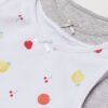 H&M 2-Pack Vest Tops Light Grey Marl/Fruit