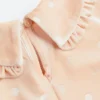 H&M Light Coral Collared Velour Dress
