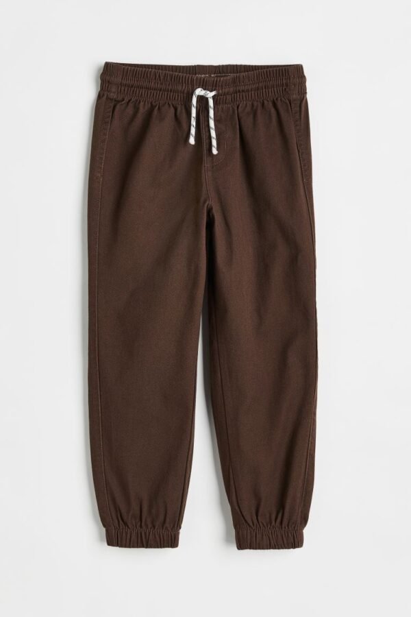 H&M Dark Brown Relaxed Fit Joggers