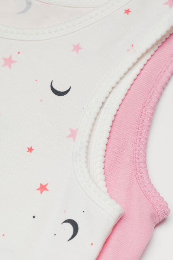 H&M 2-Pack Vest Tops Natural White/Stars