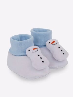 Mothercare White Snowman Unisex Booties