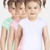 Mothercare Girls Pure Cotton Top (Multicolor, Pack of 3)