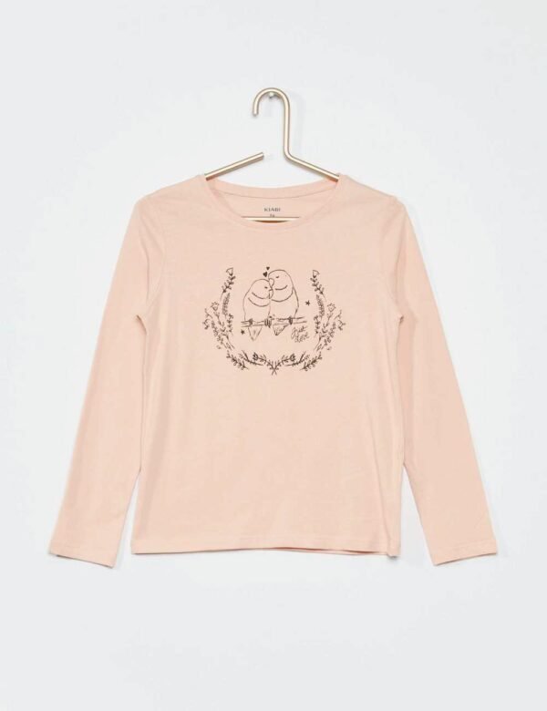 Kiabi Printed Long Sleeves T-Shirt