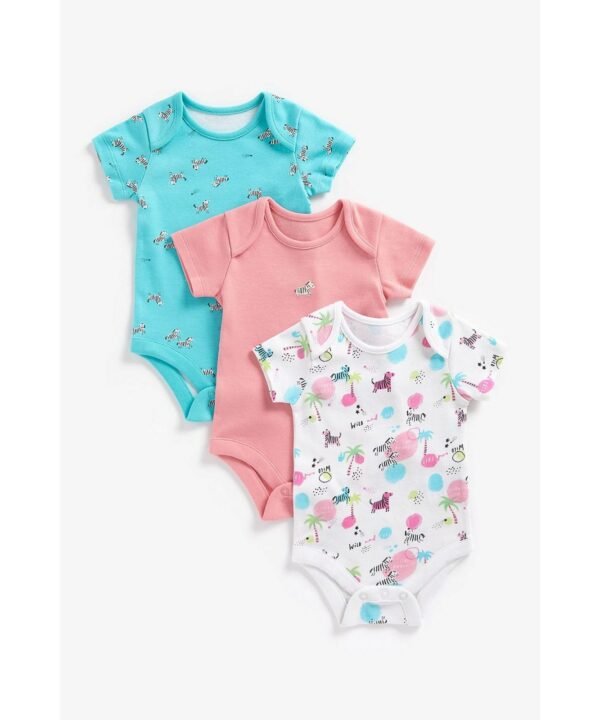 Mothercare Zebra- Set of 3 Bodysuits